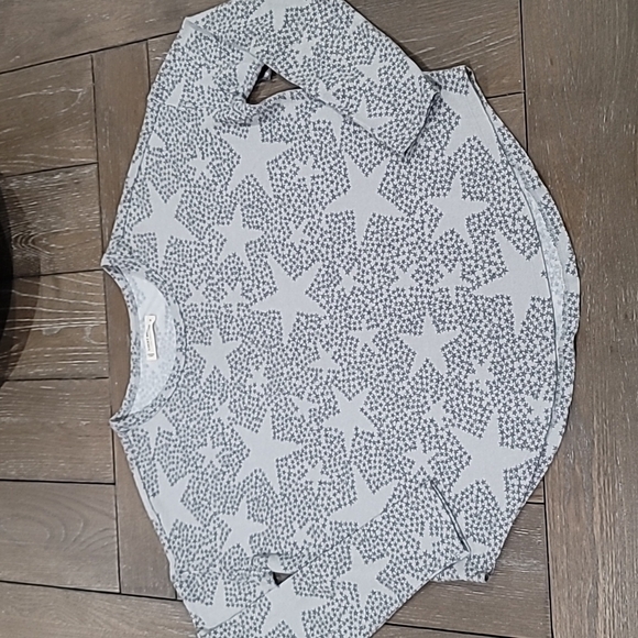 Lucky Brand Long Sleeve Cloud Jersey Scoop Neck Lightweight Star Sweater Size M - Picture 6 of 17